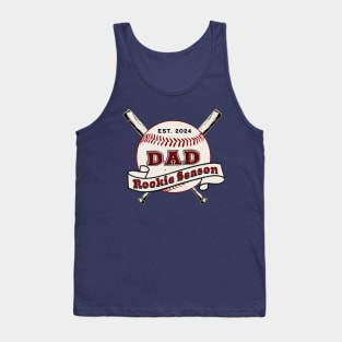 Rookie Dad - New Dad Father's Day Design Tank Top
